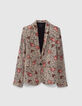 Cremeweißer Recycling-Damenblazer mit Leo-Paisleyprint-6