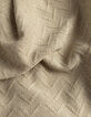 Women’s beige lurex openwork knit short-sleeved T-shirt-3