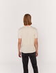 Tee-shirt naturel chiné peintre et papillons Homme-2