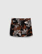 Bañador short chocolate reciclado maxi flores hombre-6