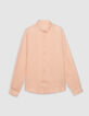 Roze SLIM overhemd in linnen Heren-6