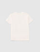 T-shirt &eacute;cru t&ecirc;te de mort en sequins r&eacute;versibles gar&ccedil;on-2
