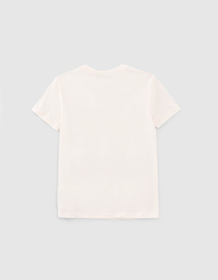 T-shirt &eacute;cru t&ecirc;te de mort en sequins r&eacute;versibles gar&ccedil;on-2