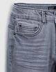 Light Grey Slim-Jungenjeans aus Recyclinggewebe -4