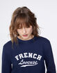 Women’s navy slogan sweatshirt-4