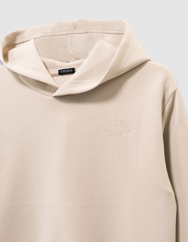Boys’ beige sweatshirt with embossed slogan on back-7 Boys’ beige sweatshirt with embossed slogan on back-7