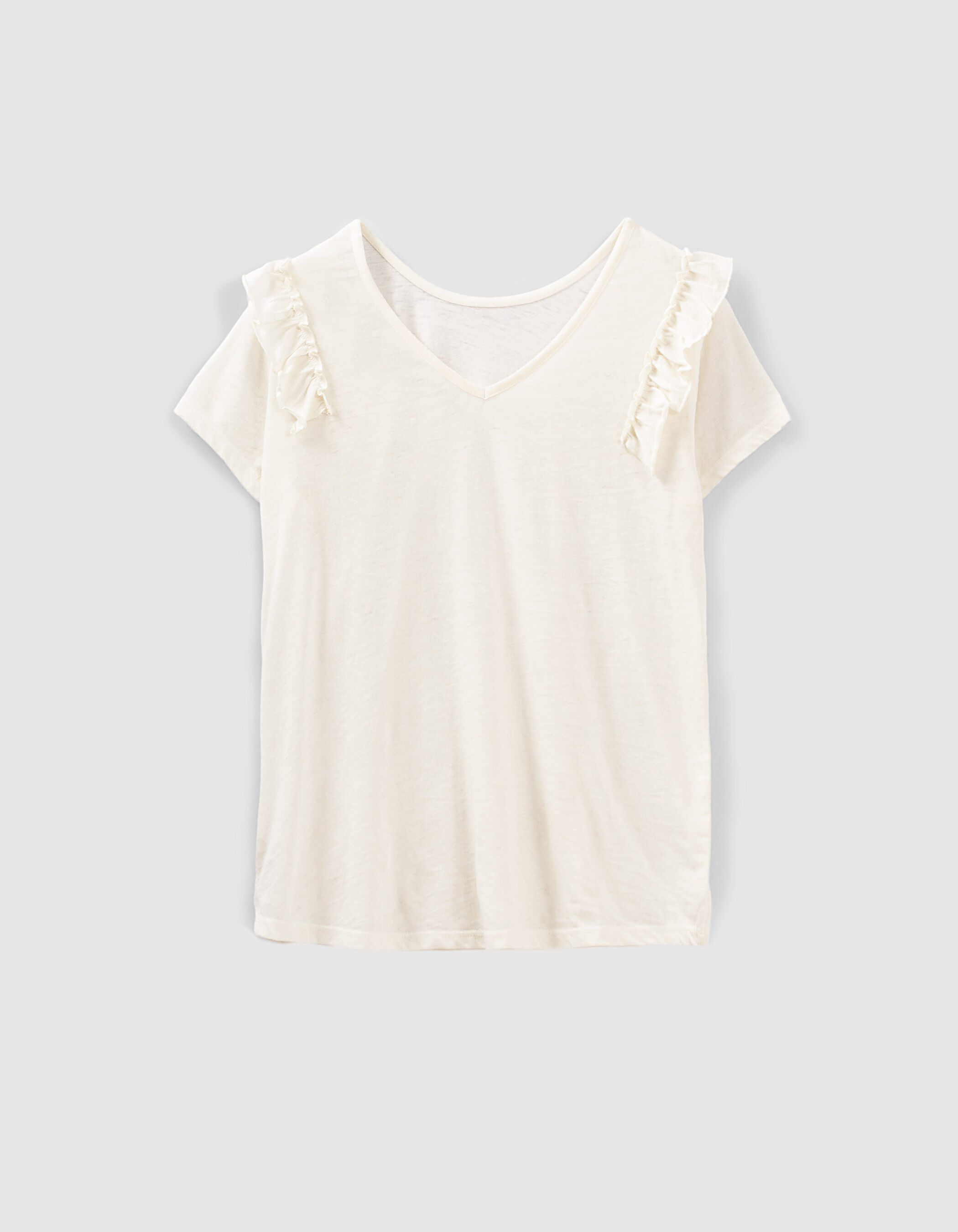 Mim T-Shirt KINDER Hemden & T-Shirts Rüschen Weiß Rabatt 78 % 