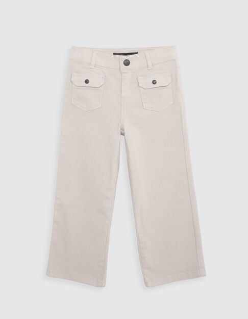 Jean LARGE ecru fille - IKKS