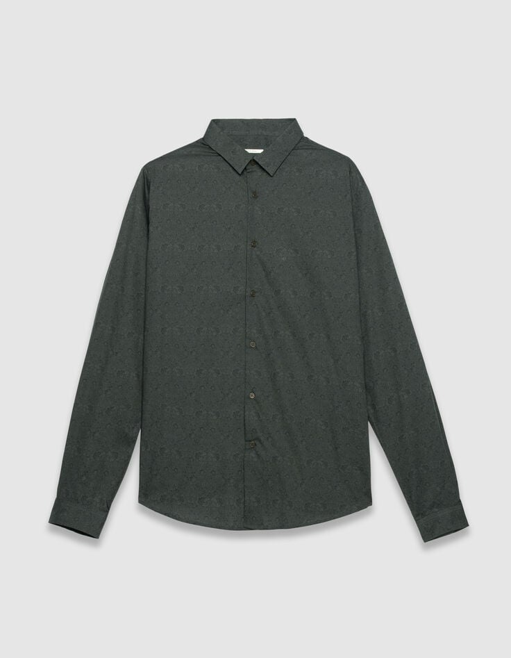 Khaki Herrenhemd, Slim-Fit, barocker Liberty®-Print-6 Khaki Herrenhemd, Slim-Fit, barocker Liberty®-Print-6