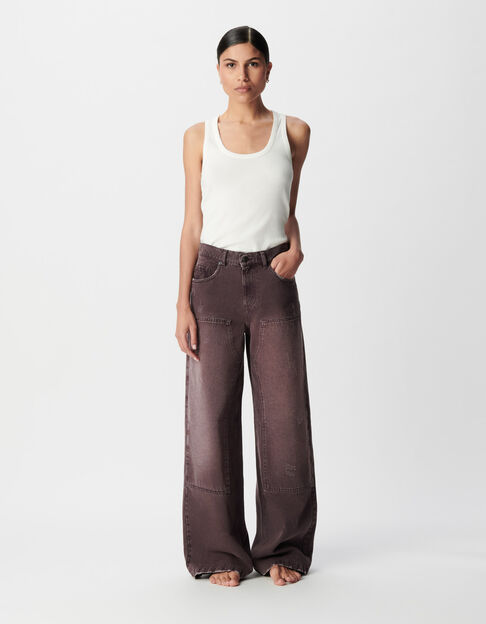 Charpentier plum high-waisted jeans Mila Women - IKKS