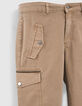 Jean battle camel cropped ganses-bijou Femme-7