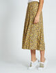 Gelber Midi-Blumenrock I.Code-4