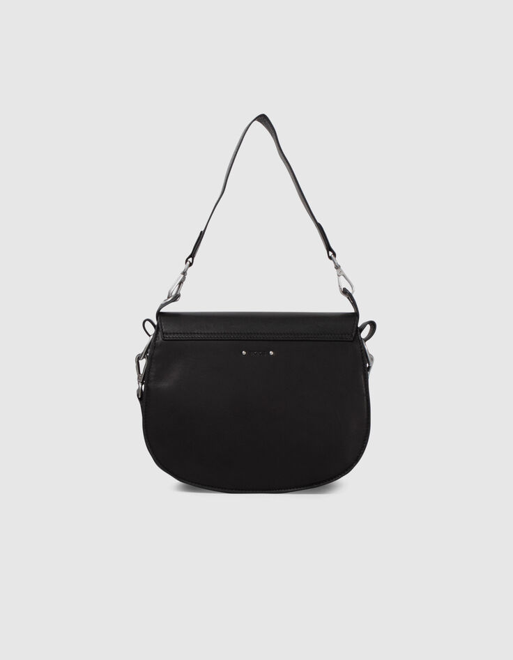 Sac besace The Waiter noir en cuir Femme-3