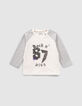 Ensemble jogging gris et tee-shirt b&eacute;b&eacute; gar&ccedil;on-2