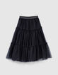 Lange zwarte rok tutu-stijl meisjes-4