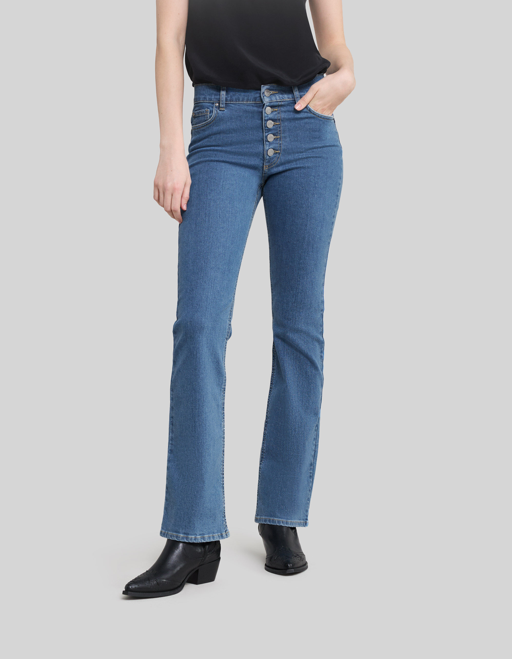 Jean flare summer blue waterless Femme IKKS