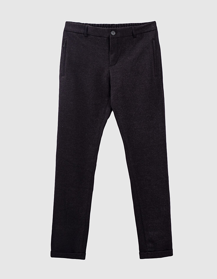Jogpant SLIM gris prince-de-galles IKKS BETTER Homme-1