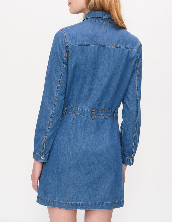 I.Code authentic pressstud denim dress