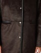 Manteau marron effet poulain Femme-5