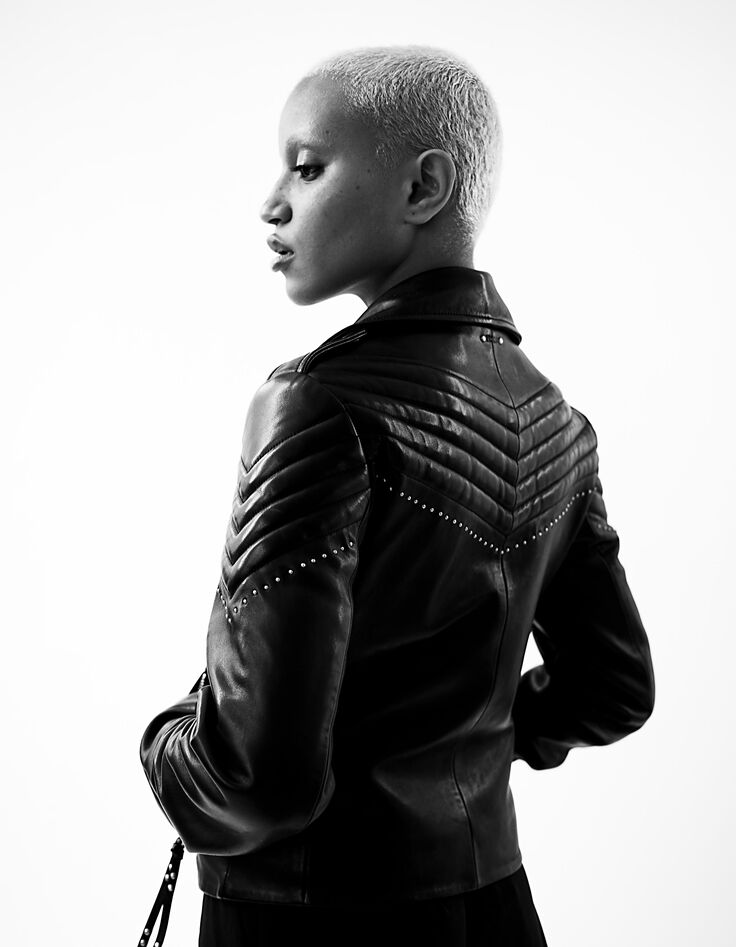Blouson 1440 Leather story en cuir femme-2