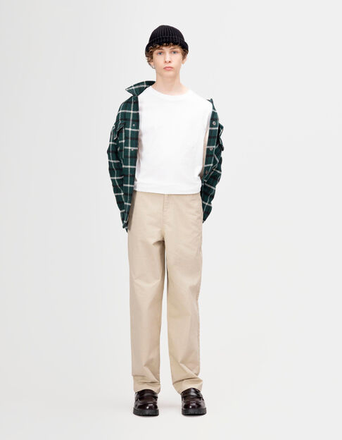 Boys’ beige loose chinos - IKKS