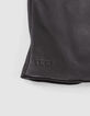 Guantes de cuero negro y caqui mujer-4