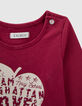 Rotes Babymädchen-Matrosen-T-Shirt, Biobaumwolle, Motiv-5