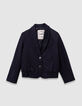 Marineblauer Blazer, Tennisstreifen-3