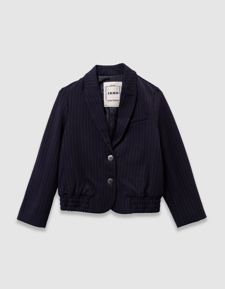 Marineblauer Blazer, Tennisstreifen-3 Marineblauer Blazer, Tennisstreifen-3
