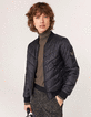 Women’s nylon satin reversible short bomber jacket-1