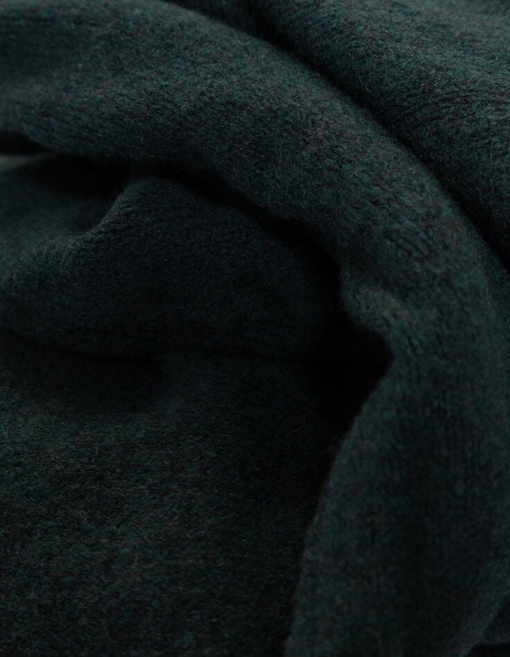 Pull à capuche vert tricot visuel chien garçon-7 Pull à capuche vert tricot visuel chien garçon-7