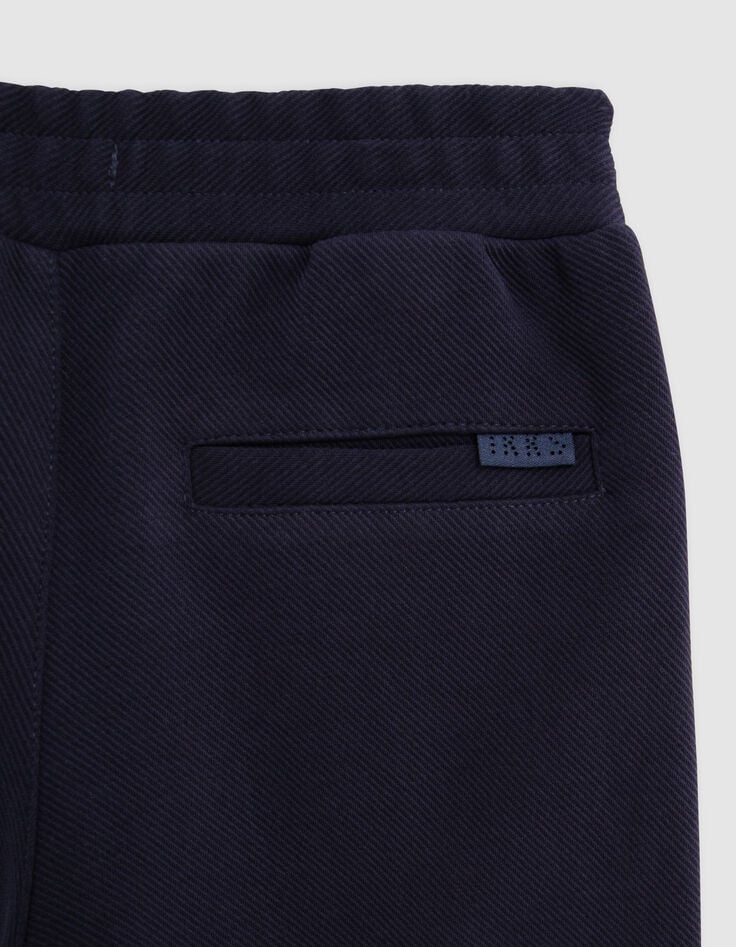 Pantalón de chándal de punto azul marino Ottoman de niño-5