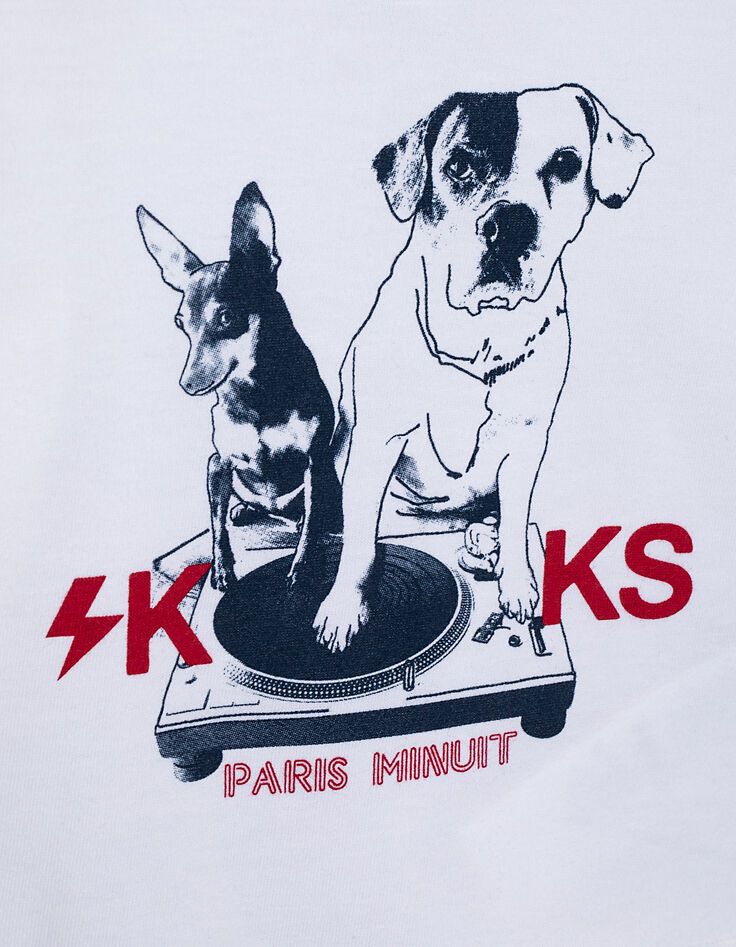 Baby boys' off-white DJ-dog T-shirt  -3