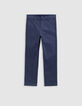 Pantalon de costume cérémonie marine garçon-3