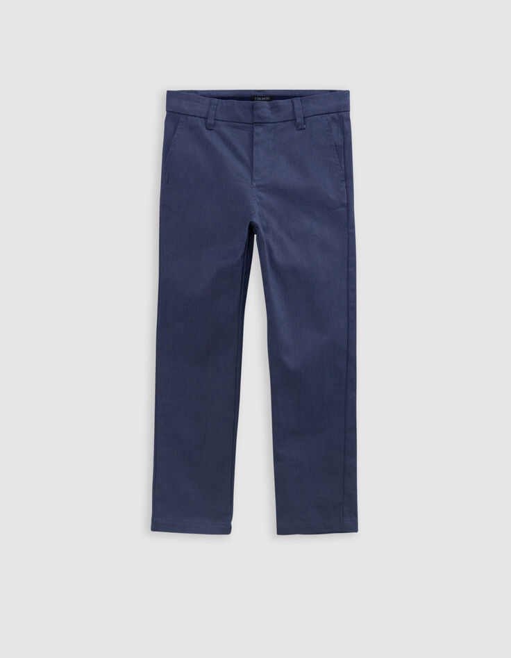Pantalon de costume cérémonie marine garçon-3