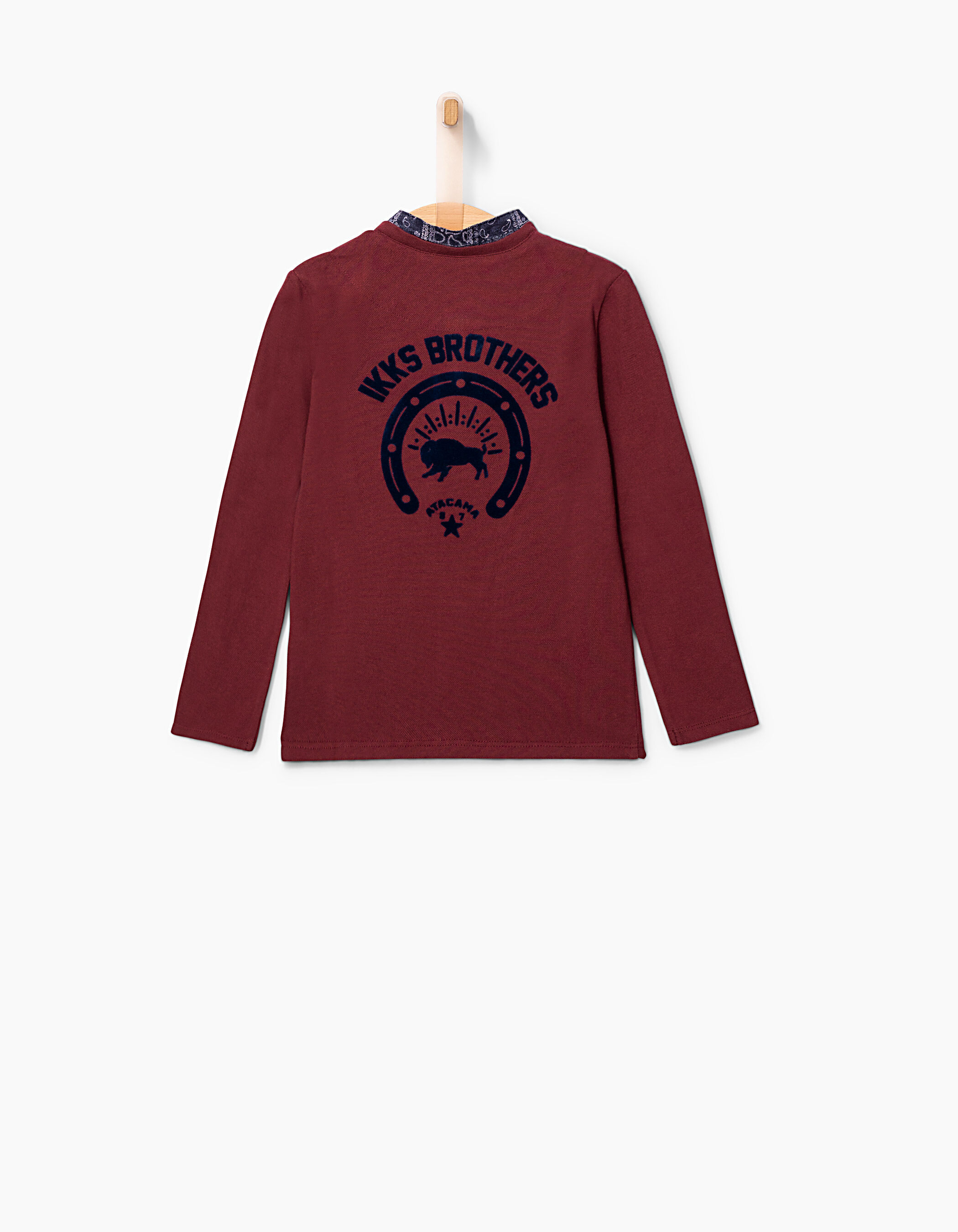 Boys plum polo shirt