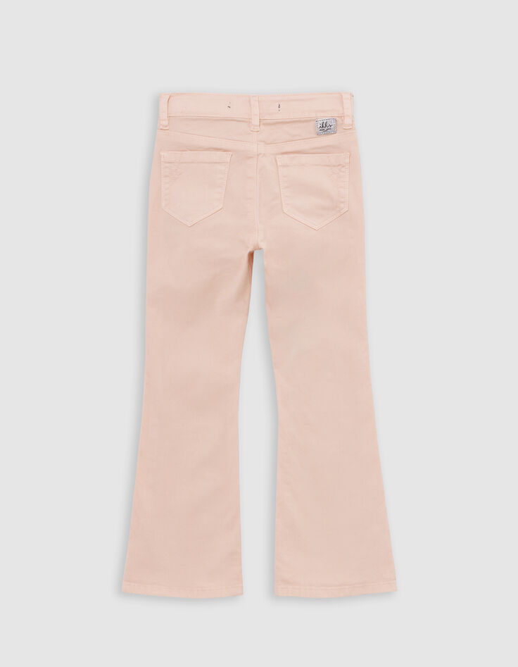 Vaqueros FLARE rosa waterless bolsillos parche ni&ntilde;a-3
