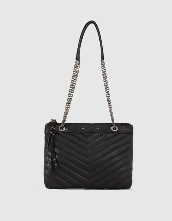 Bolso doble cartera 1440 REPORTER de cuero acolchado mujer