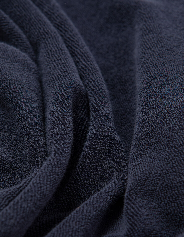 Polo marine en &eacute;ponge Homme-8