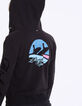 Sudadera con capucha negra visual Los Ángeles mujer-4