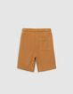 Camelfarbene Sweatshorts f&uuml;r Jungen-3