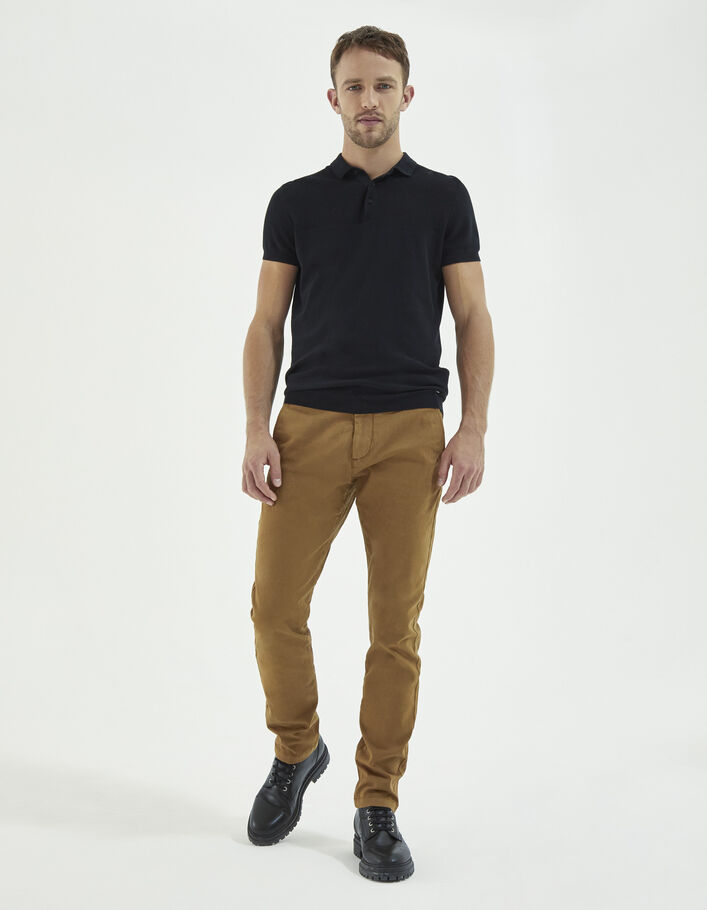 Pantalon chino SLIM ocre Homme-1