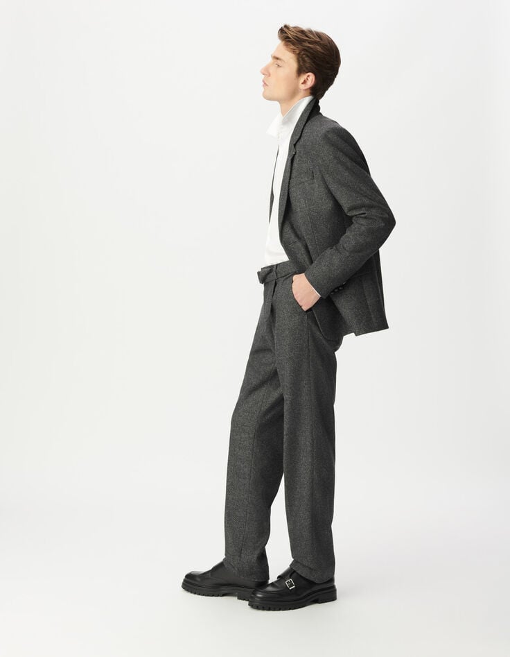 Grijze blazer tweedstijl Heren-1