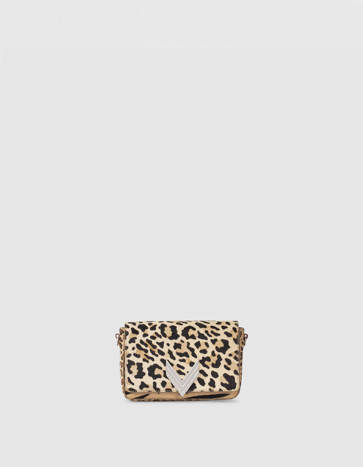 Women’s leopard pony calfskin leather 111 bag - IKKS