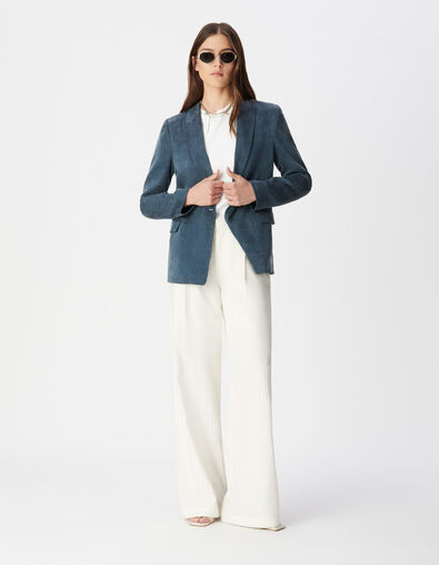 Veste de tailleur bleu marine en Lyocell&reg; Femme - IKKS