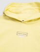 Sudadera amarilla algodón maxi logo bordado espalda niño-2