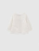 Baby girls’ off-white cow skull T-shirt-3