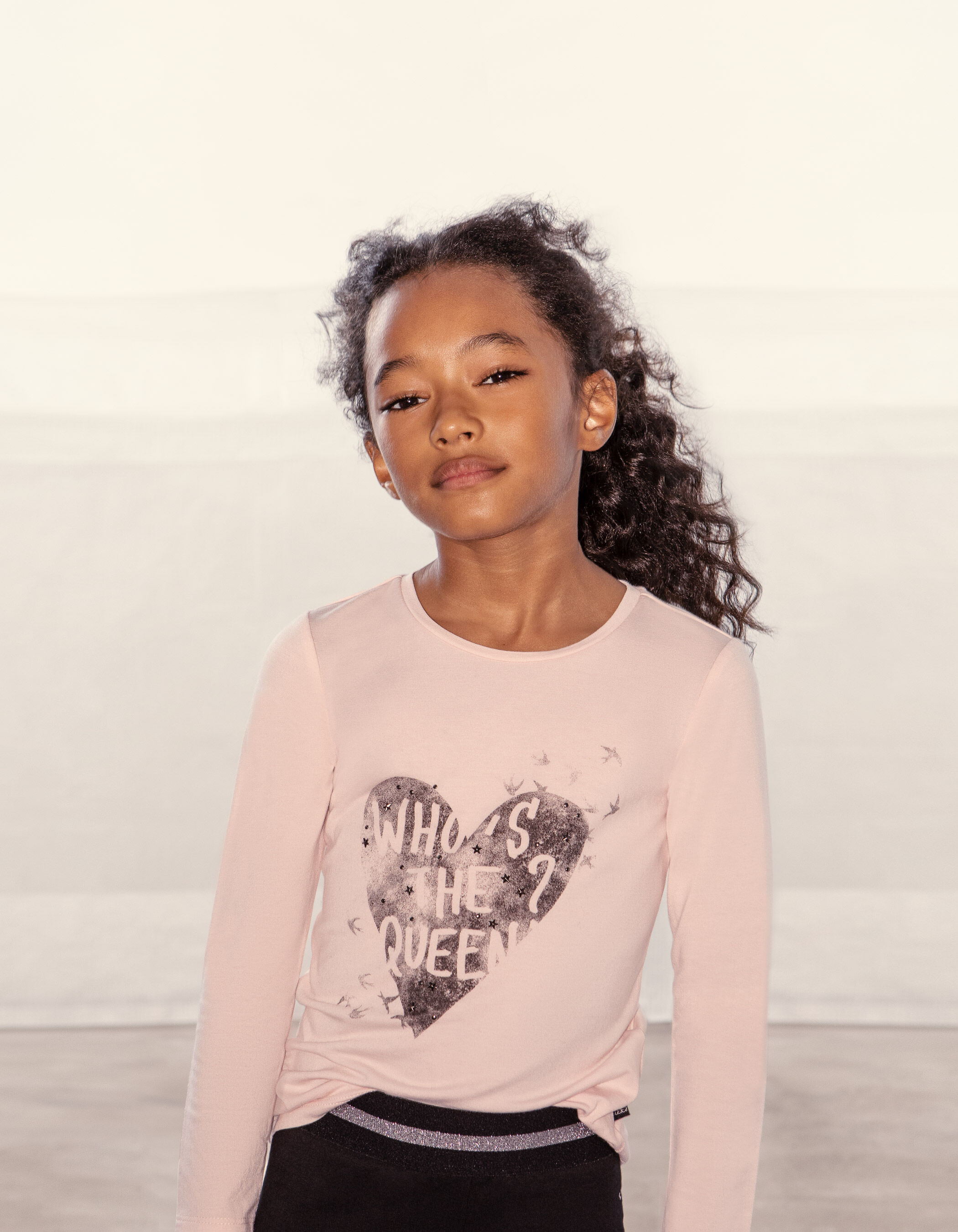 T shirt rose fille deals