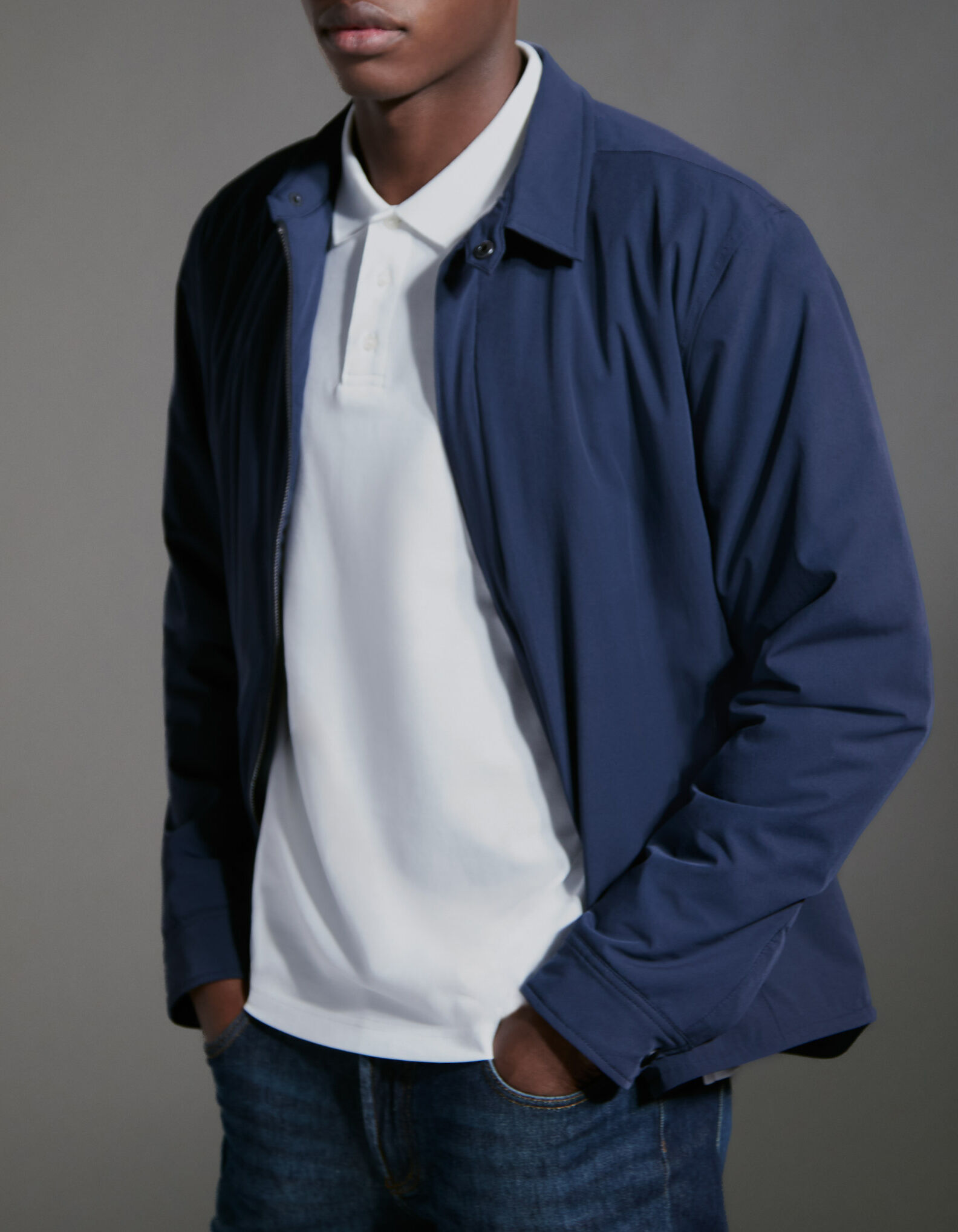 Men s navy nylon THERMOLITE jacket