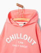 Sweat cropped rose fluo CHILLOUT fille-4